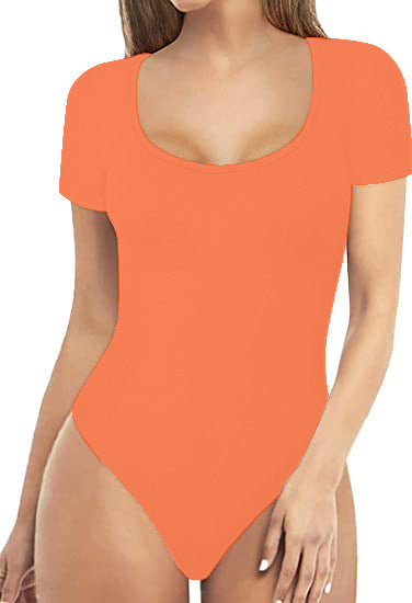 Women's Low Round Neck Bottoming Casual Jumpsuit
