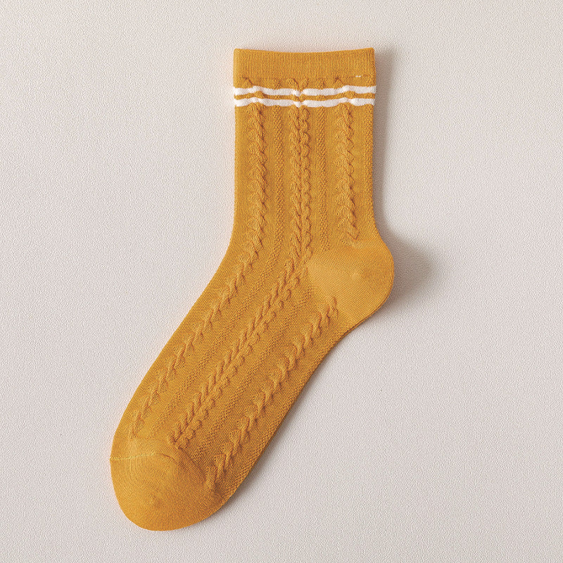 Women's Medium Tube Japanese Ins Fruit Street Cotton Socks