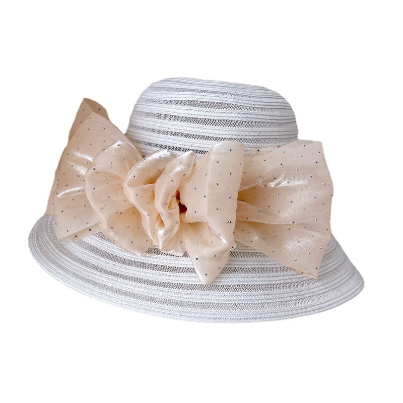 Women's Summer Breathable Sun Protection Light Imitation Linen Straw Hat