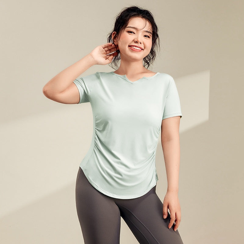 Quick-drying Top Slim Fit Sports Running Belly Contracting Workout Clothes T-shirt
