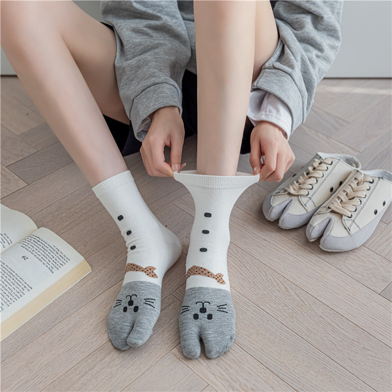 Women's Versatile Cartoon Tube Socks