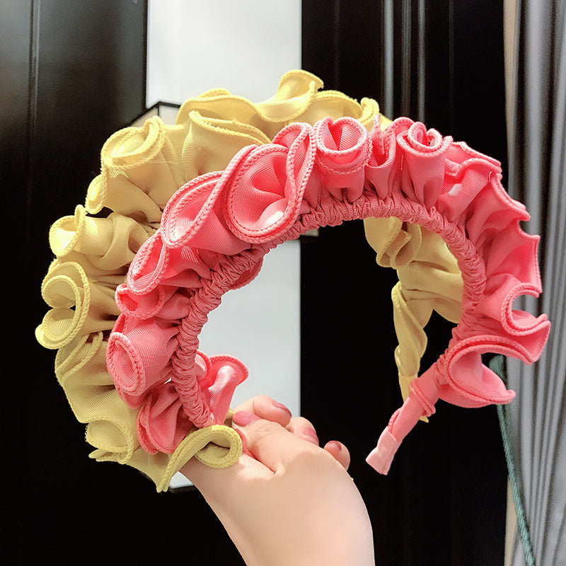 Women's Candy Color Fabric Pressed Hair Band