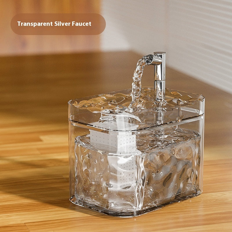 Cat Water Fountain Automatic Circulation Flow Water Fountain Kitten Drinking Water Apparatus