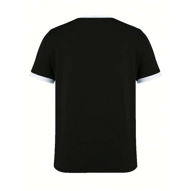 Women's Summer Color-matching Round Neck Short-sleeved Casual T-shirt