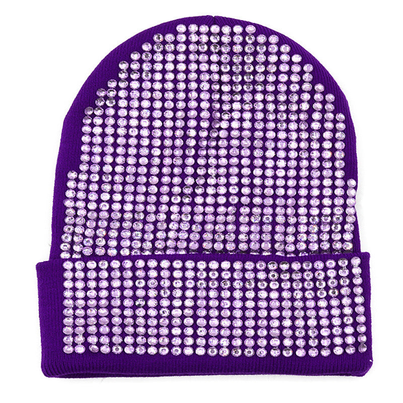 New Diamond Solid Color Handmade Wool Hat