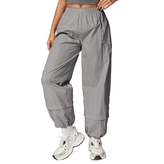 Windproof Breathable Tooling Multi-pocket Loose Elastic Ankle Banded Pants
