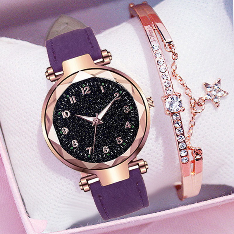 Fashion Starry Sky Trend Casual Student Watch