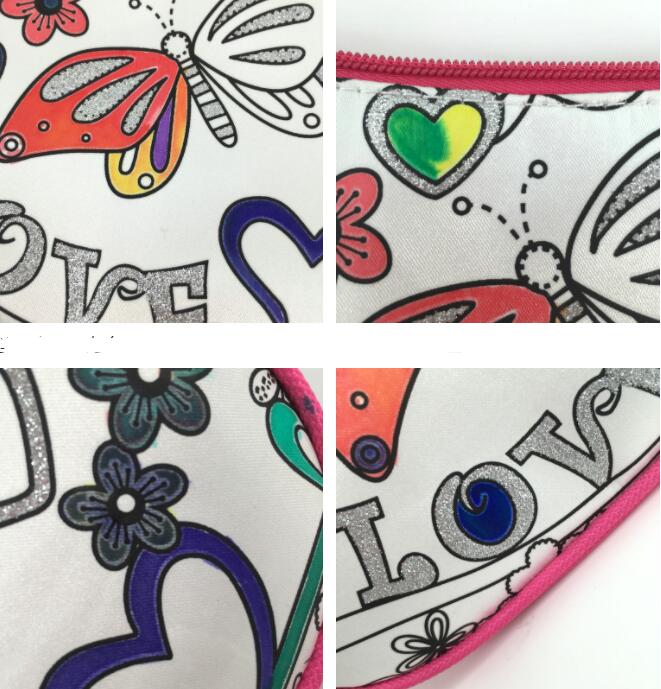 Children's Puzzle Color Tote Diy Painted Graffiti Bag