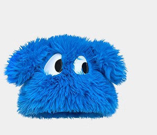Funny Cartoon Big Eye Long Hair Puppy Plush Sleeve Cap