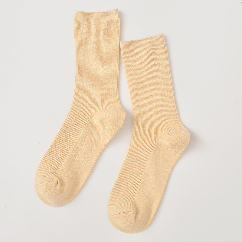 Medium Tube Long Tube Fluorescent Candy Color Socks