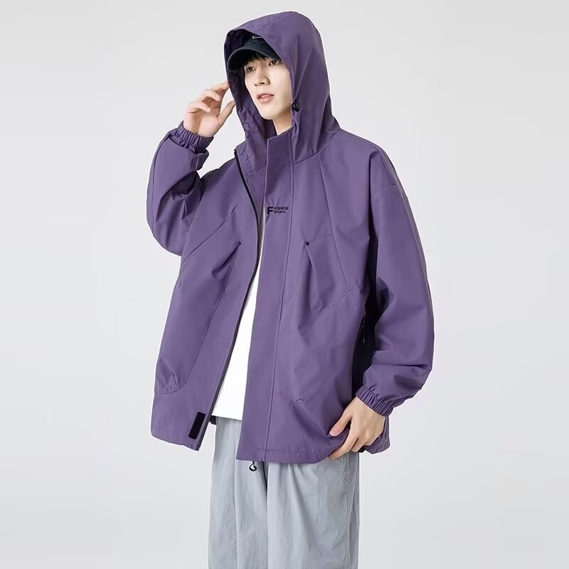 Mens New SpringAutumn Loose Casual Versatile Jacket