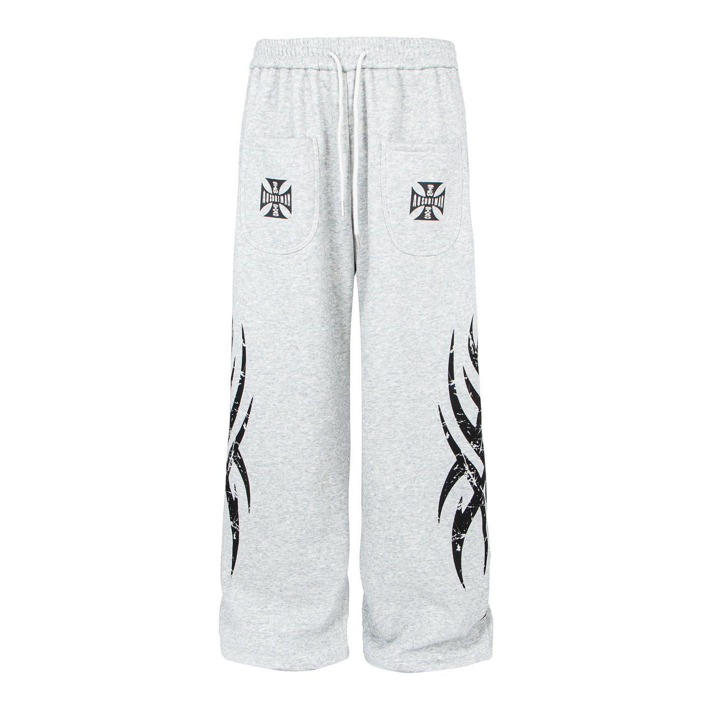 Retro Floral Print Jazz Street Dance Sweatpants