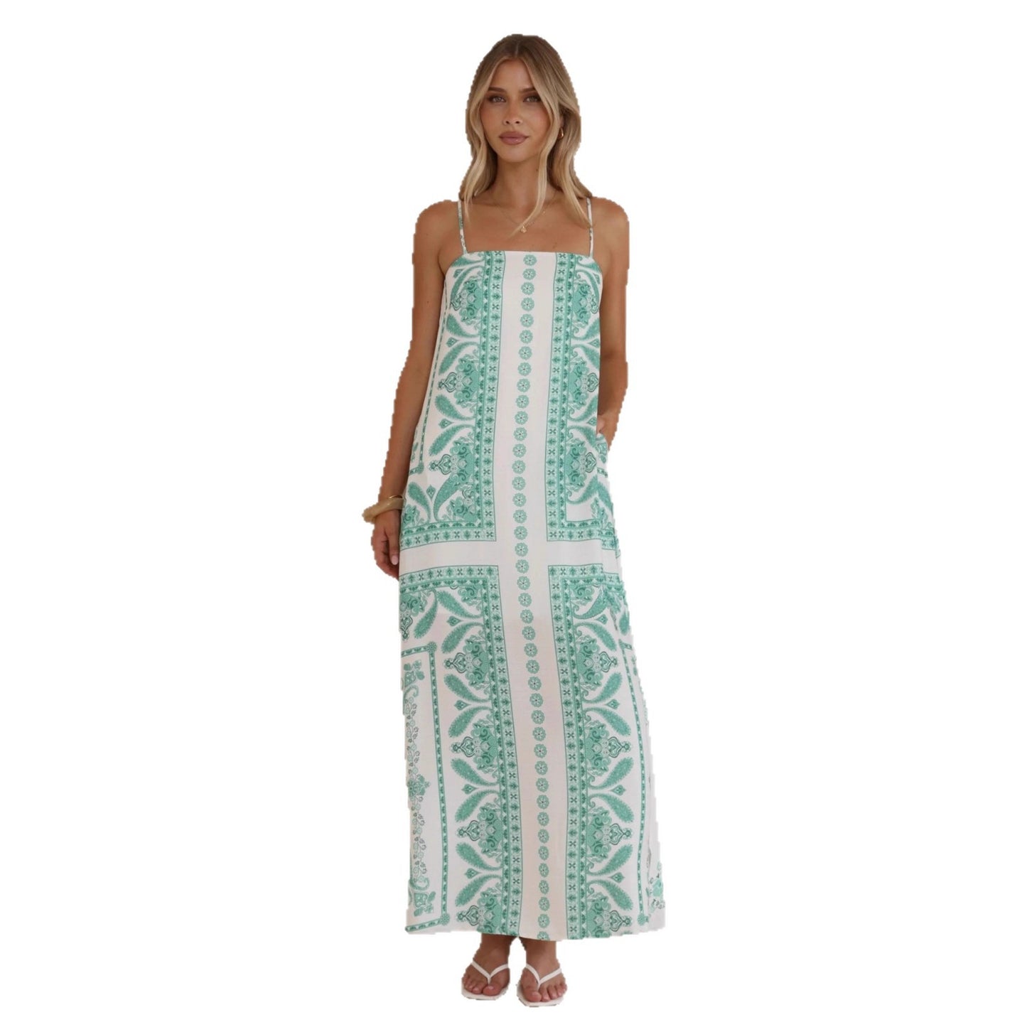 Casual And Versatile Linen Slip Dress