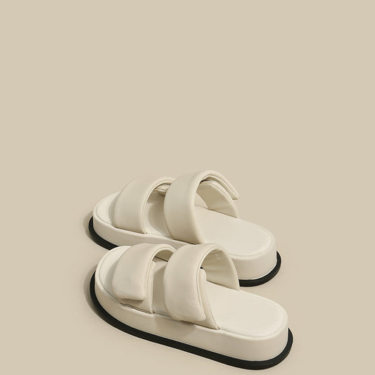 Women's New Thick-soled Velcro Outer Wear Niche Sandals