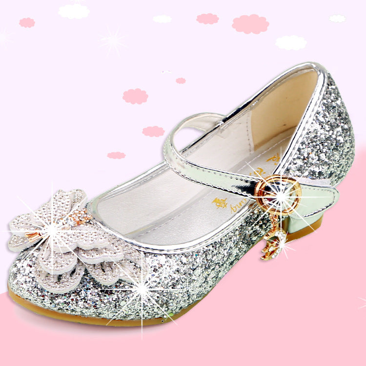 New Rhinestone Bow Girls High Heel