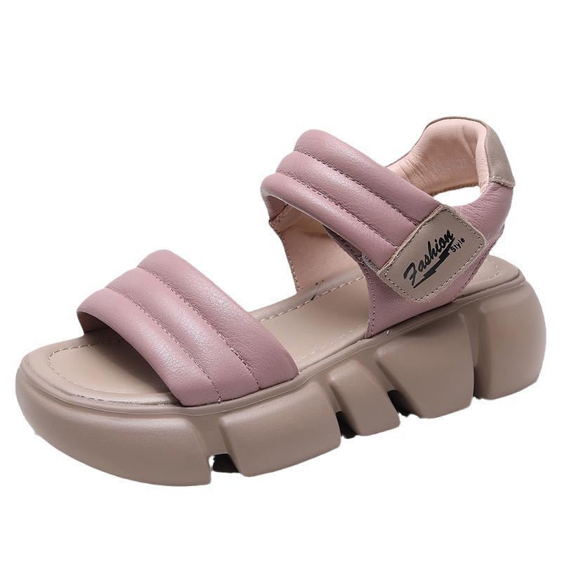 Open Toe All-Match Platform Non-slip Sandals Height Increasing Wedge