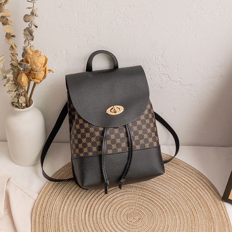 Trendy Backpack Simple Retro Korean Type