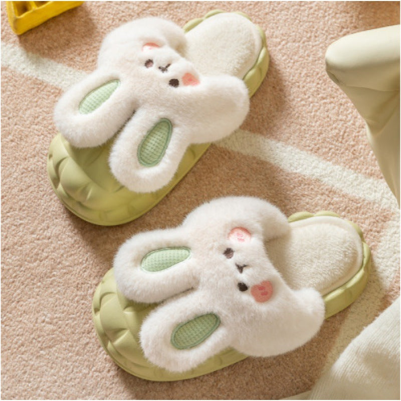 Cotton Slippers Detachable Female Home Cartoon