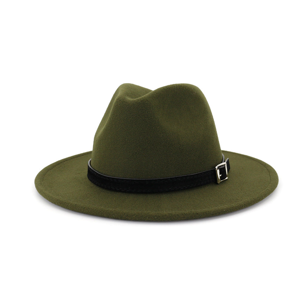 Women's Autumn And Winter Classic Jazz Hat Woolen Hat