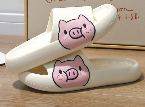 Thick-soled Bathroom Indoor Couple Home Slippers