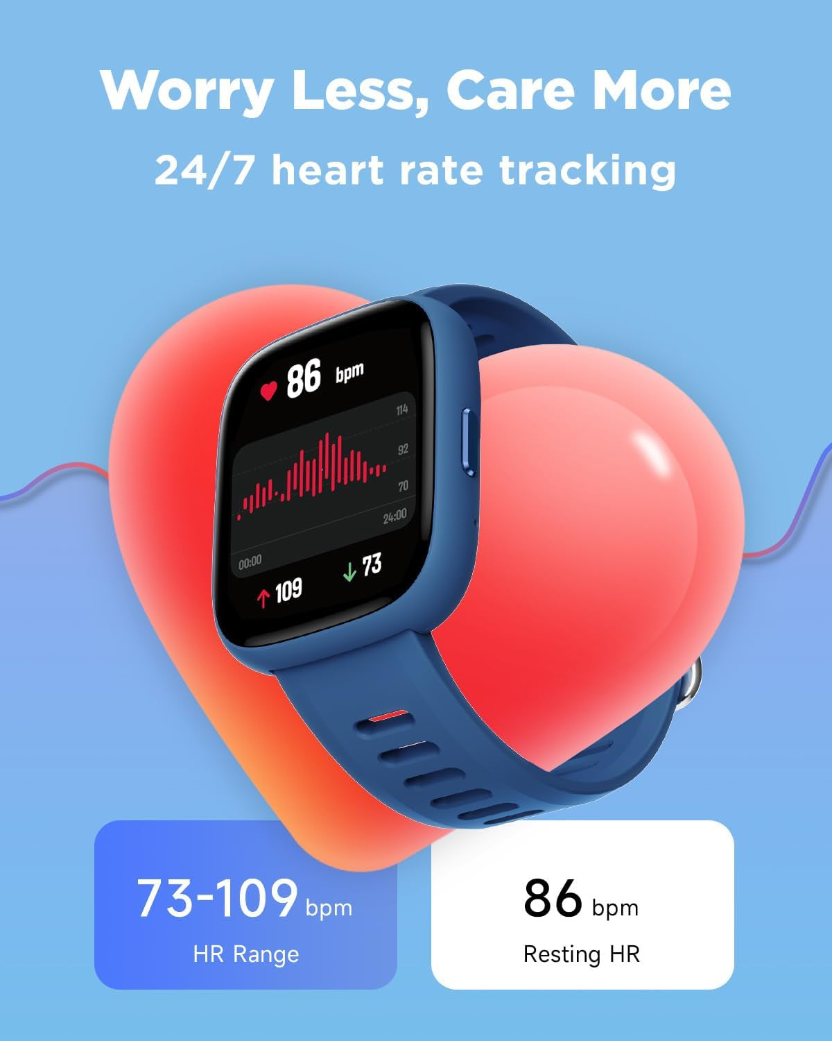 Smart Watch for Kids, 1.8" Fitness Tracker Watch Pedometer, Heart Rate, IP68 Waterproof, Sleep Monitor, Calorie Step Counter, 5 Puzzle Games With/Without APP for Girls Boys Teens 5-16
