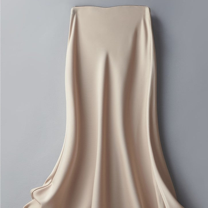 Women's Satin Retro Stretch Skirt