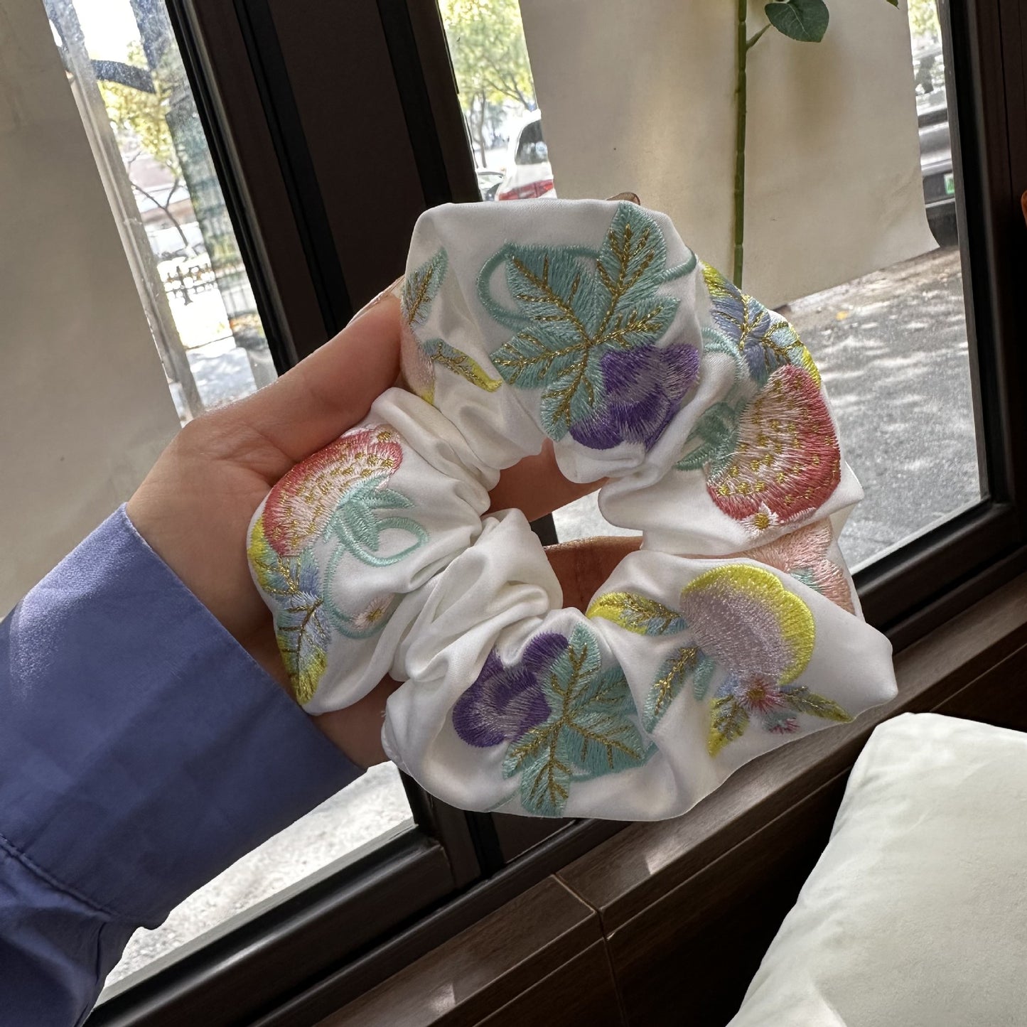 New Chinese Style High-grade Embroidery Hair Ring