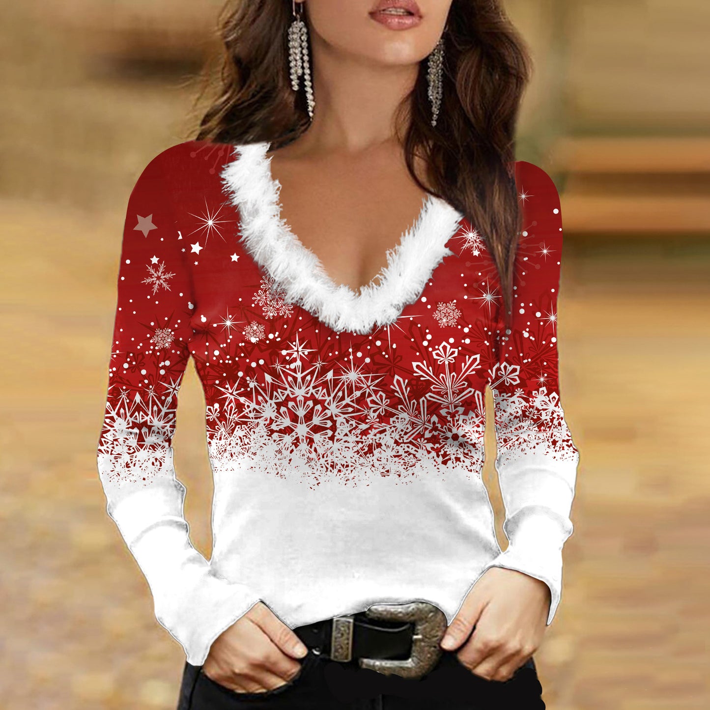 Women's Autumn And Winter Christmas Long Sleeve Elegant