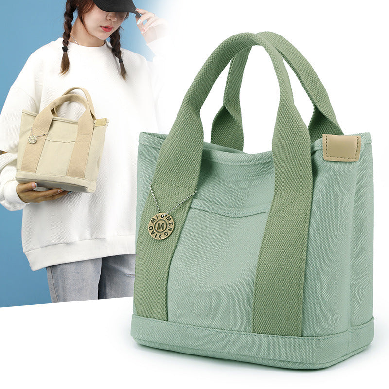 Outdoor Small Clutch Large Capacity Canvas Reticule