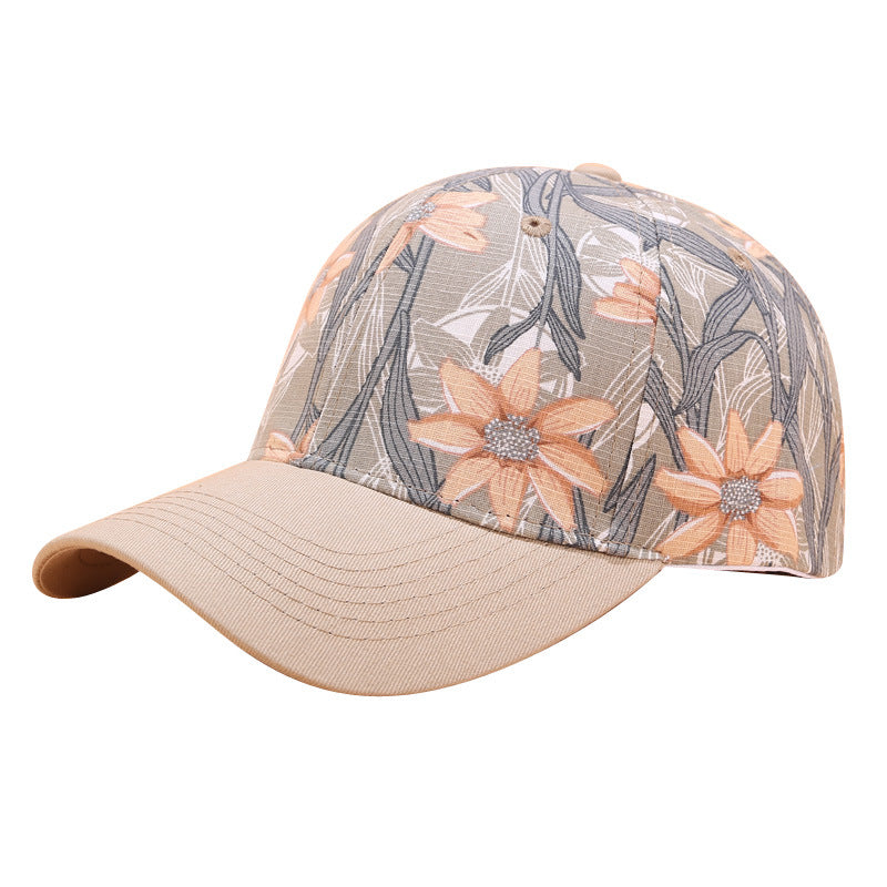 Printed Baseball Cap Trendy Lady