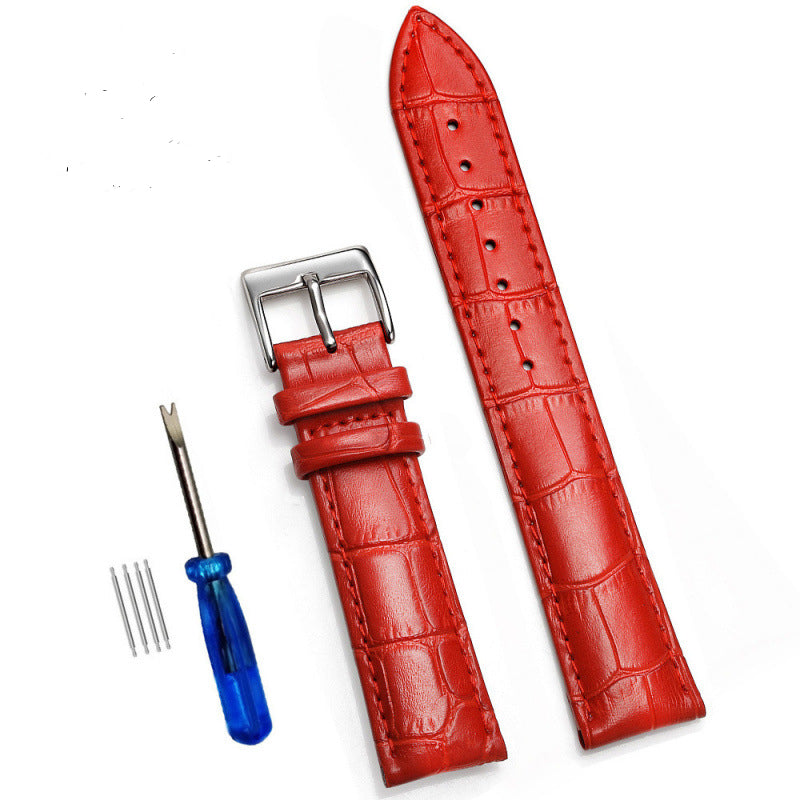 Comfortable Cowhide Genuine Leather Watch Strap