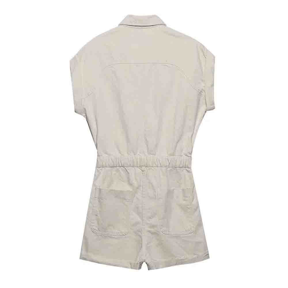 Summer Commute Women's Short Denim Jumpsuit