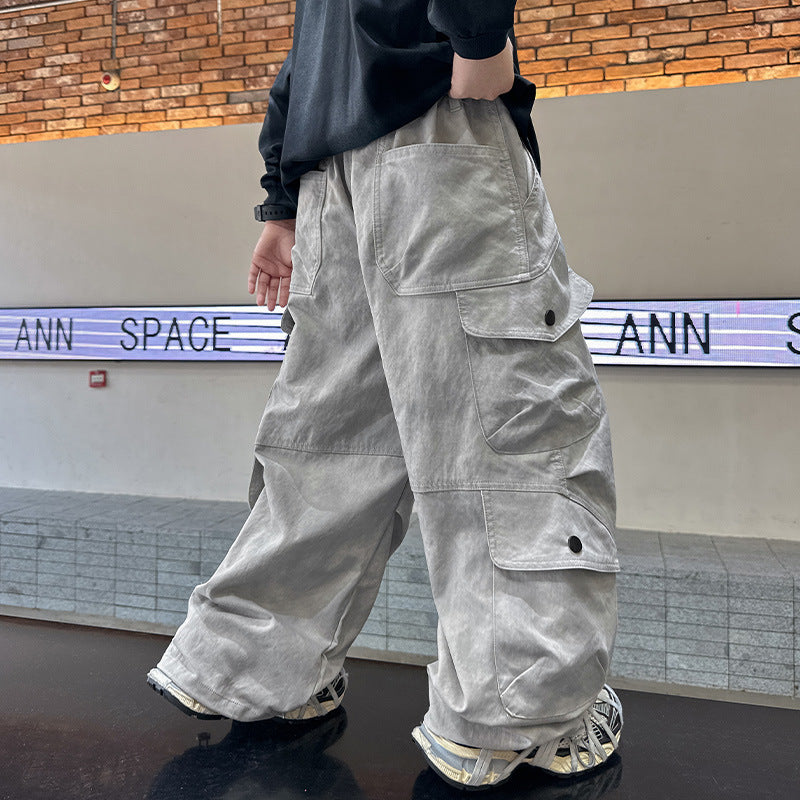 Boys Spring Clothing New Cargo Pants Trendy Handsome