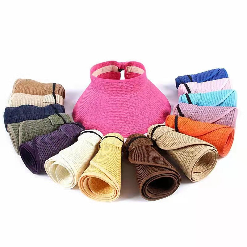 Summer Foldable Air Top Sun-proof Sun Portable Straw Hat
