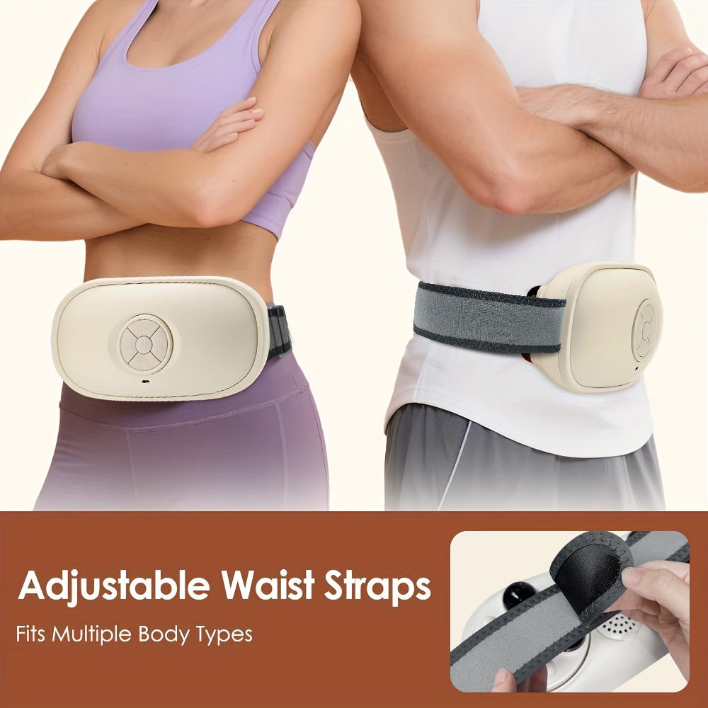 Smart Abdominal Massager With Heat Therapy 3D Kneading Auto Direction Change Portable Home Use
