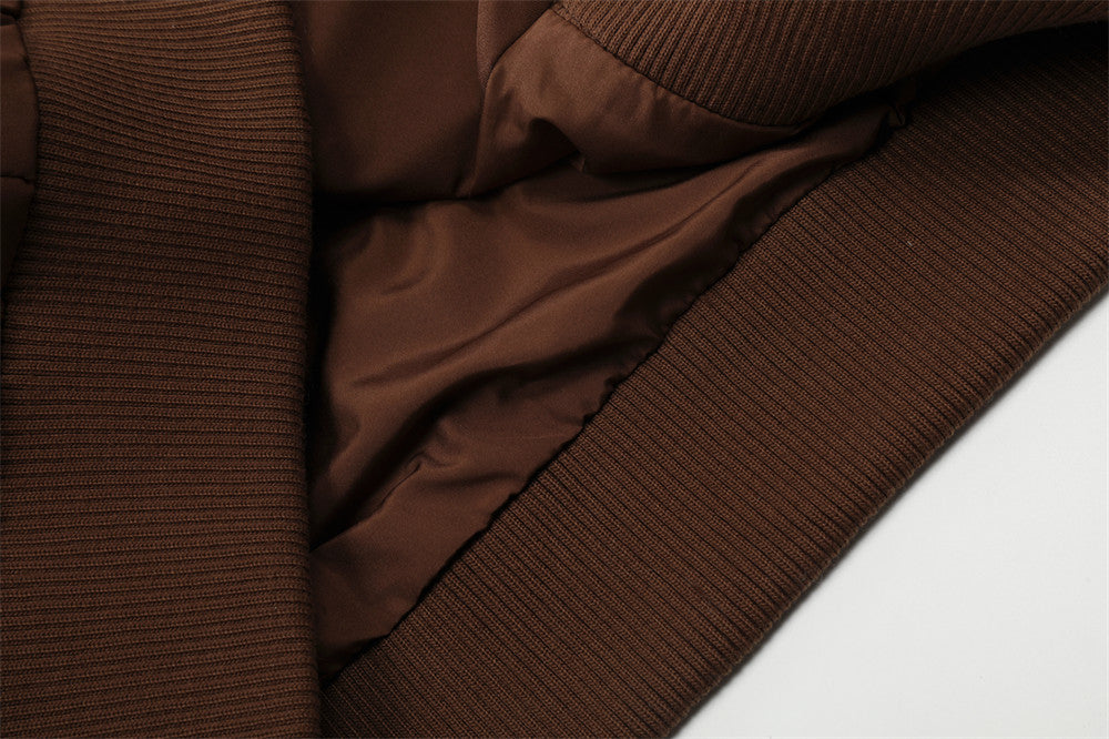Loose Casual American Street Solid Color Long Sleeve Pilot Coat
