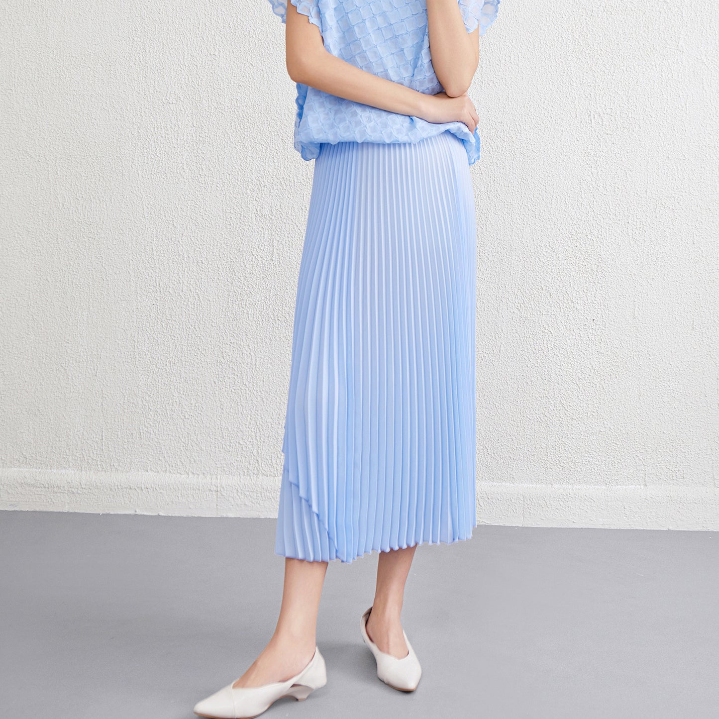 Women's Pleated Skirt High-end Drape