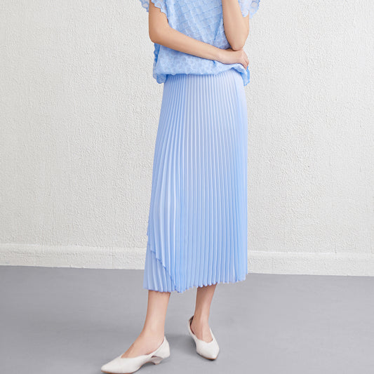 Women's Pleated Skirt High-end Drape