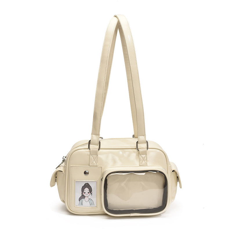 Large Capacity Crossbody Transparent Two-dimensional Cartoon Backpack