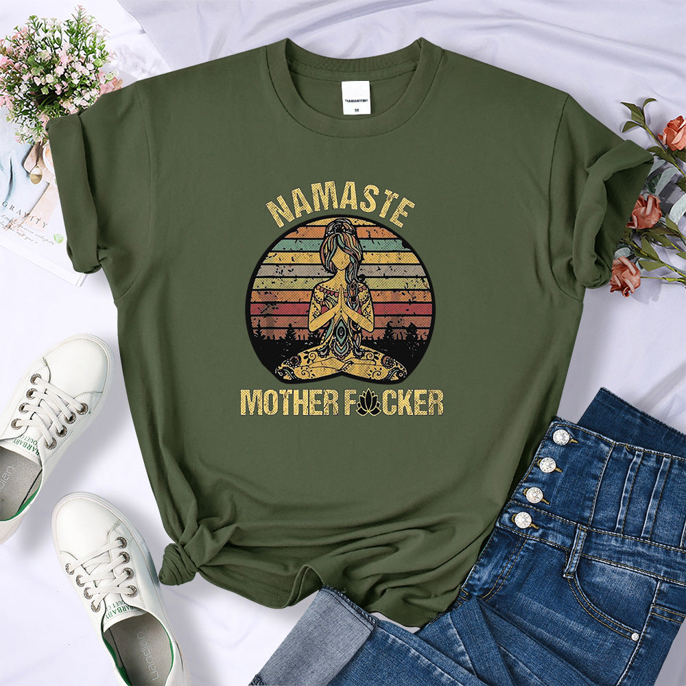 Retro Hermitage Mother T-shirt Fashionable Breathable Casual