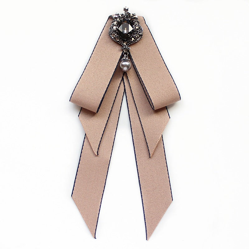 Collar Flower Campus Style White Shirt Bow Tie Stewardess Business Wear Bow Tie