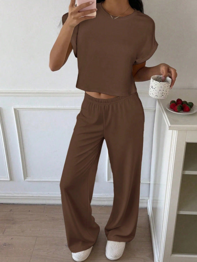 American-style Retro Casual Loose-fitting Crew-neck T-shirt