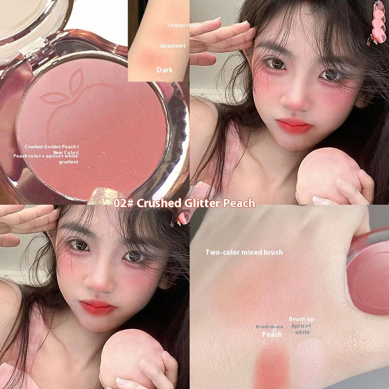 Bubble Gradient Blush Ebony Rose Natural Pseudo Plain Rouge