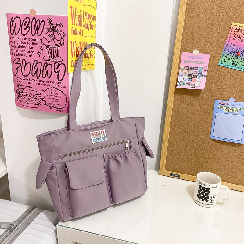 Women's Fashionable And Versatile Casual Solid Color Shoulder Bag