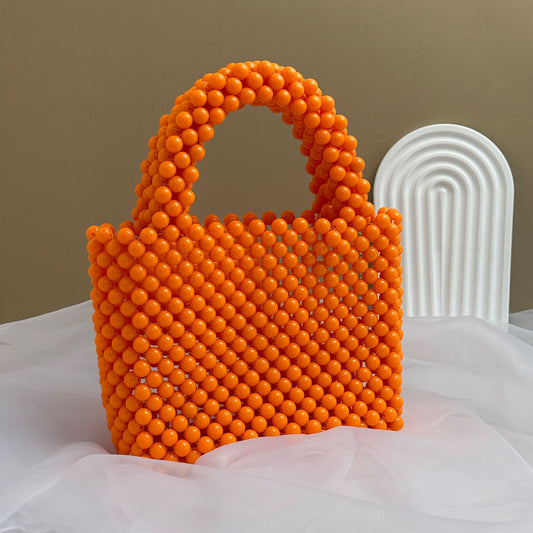 Candy Solid Color runde perler akrylperle håndtaske