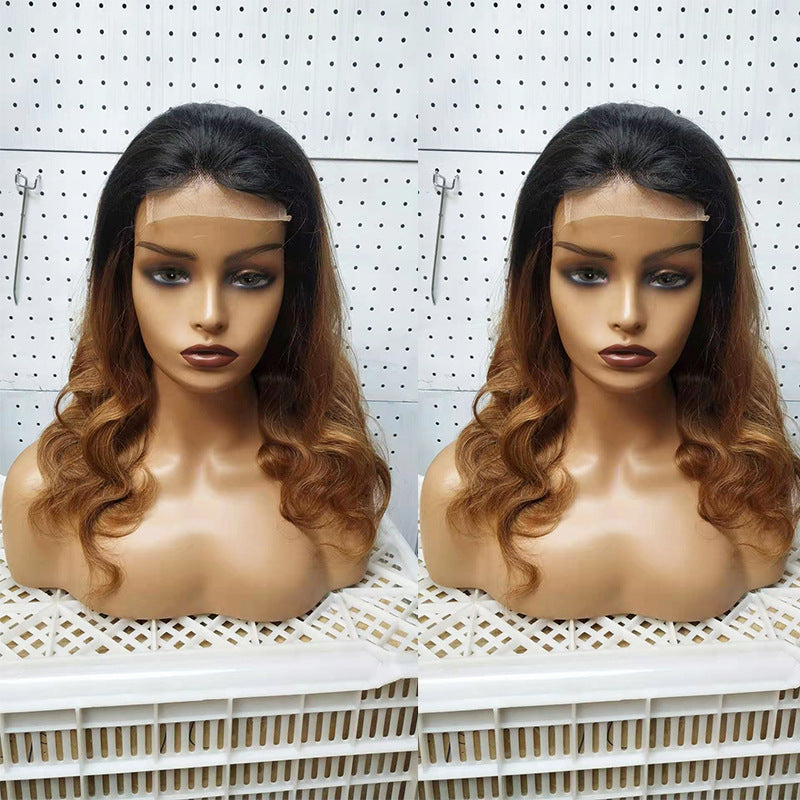 Ombre 1B 27 Body Wave 4x4 Blonde Blonde Hårparyk Ægte Hår Parykker fra Brasilien