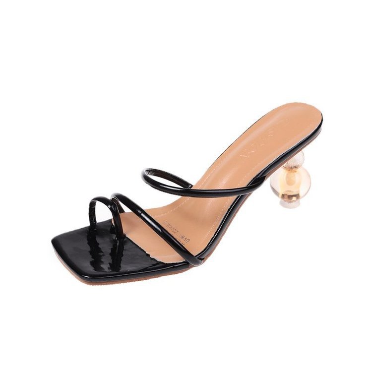 Women's Shallow Mouth Thick High Heel Casual Slippers