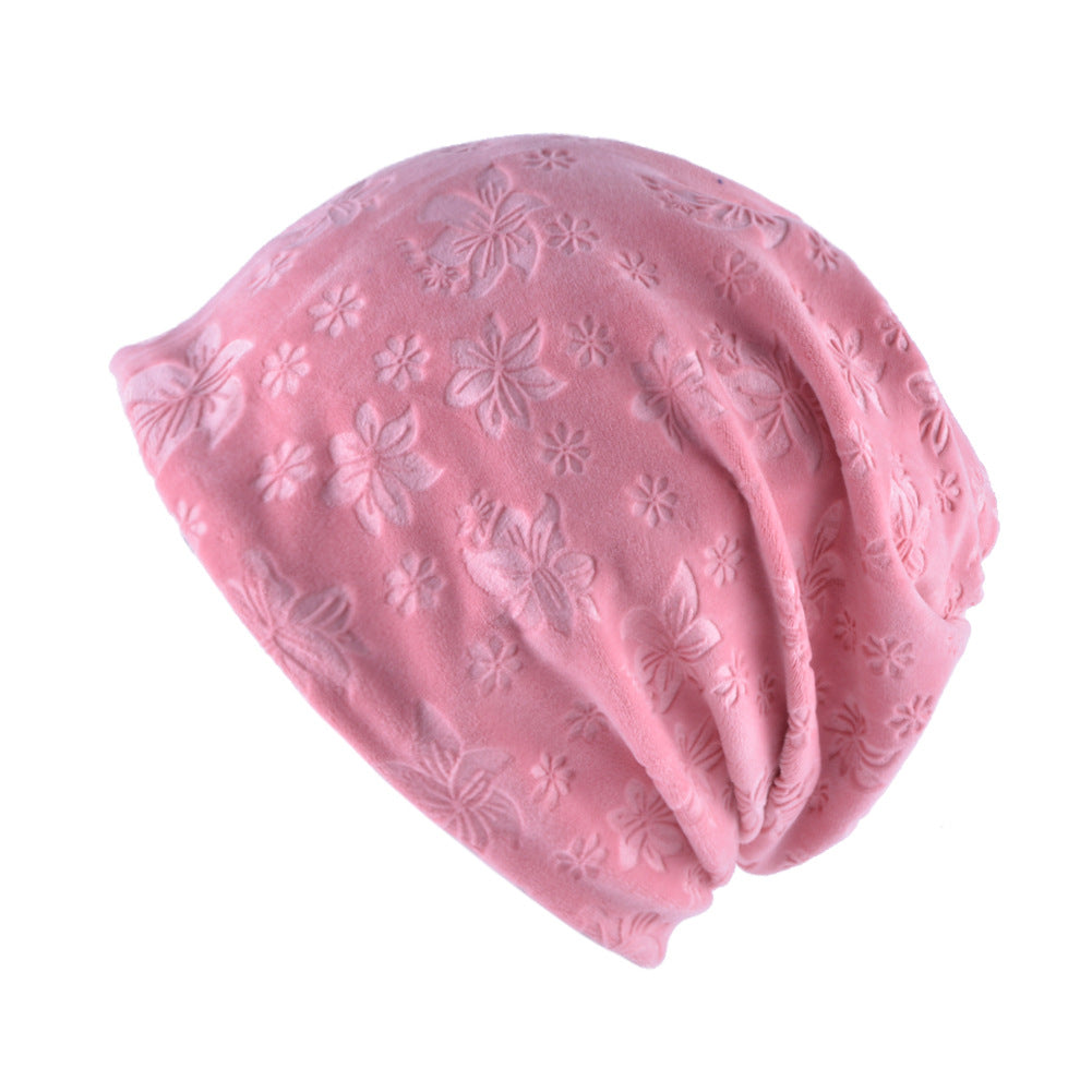 Women's Fashion Plush Pullover Cap Solid Color Hat