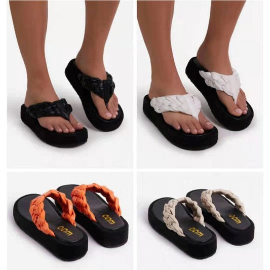 Fashion Ladies Round Toe Flip-flops