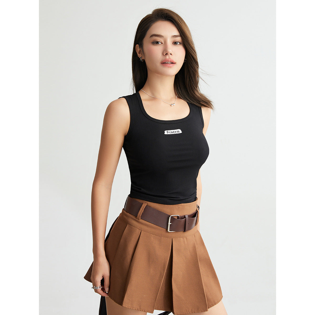 Spring And Summer Square Collar Camisole Women's Seamless Slim Fit Inner Wear